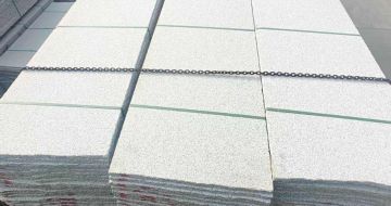 中卫芝麻白毛板，石材毛板