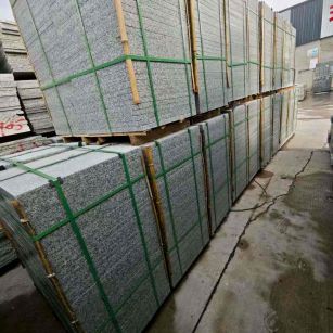 中卫芝麻白地铺版 石材地铺石