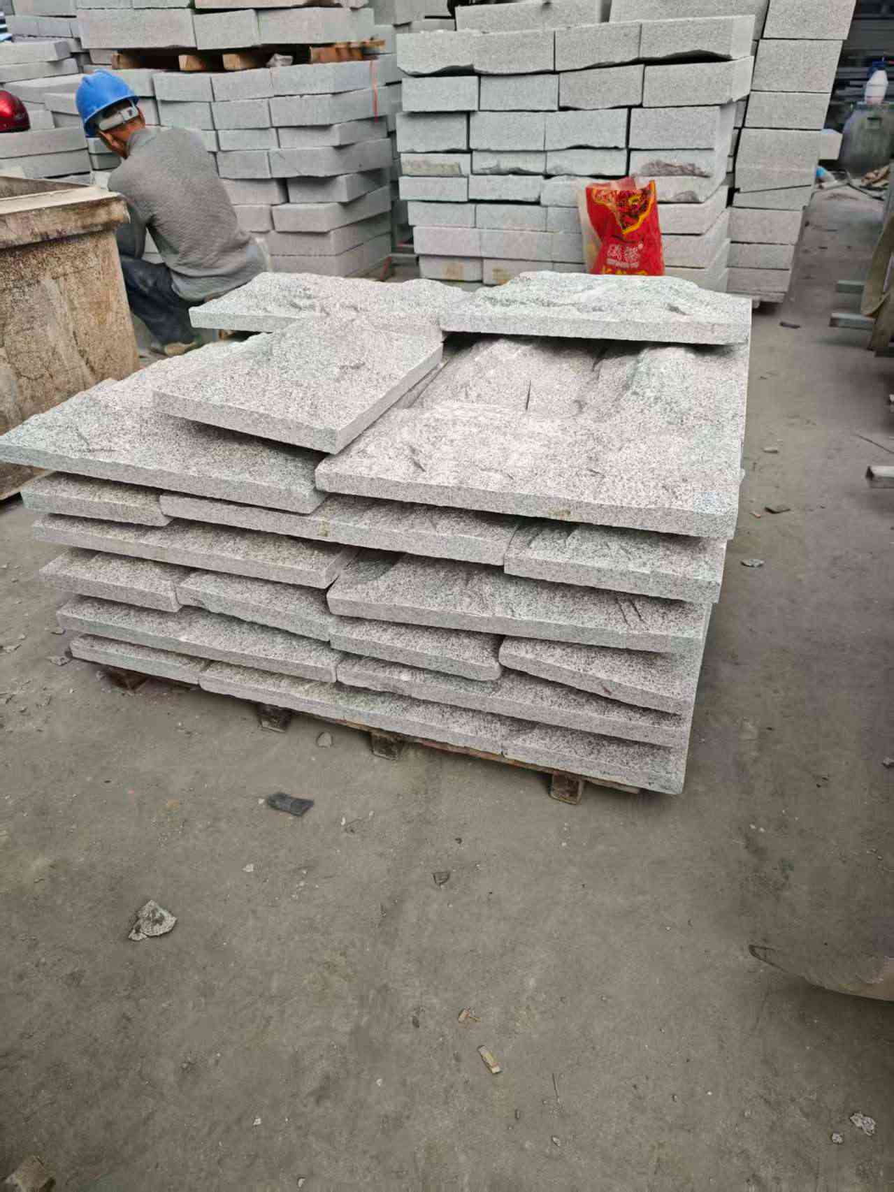 中卫芝麻白蘑菇石，自然面